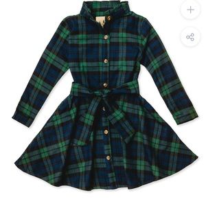 Under the Mistletoe Kids Flannel Dress 5T